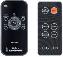 General KLARSTEIN Whirlwind, 10029327, 10029328, 10031487 - telecomandă pentru ventilator duplicat