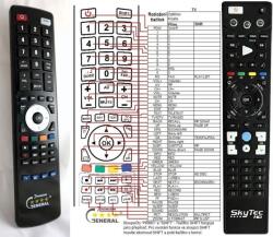 GENERAL DREAMSKY HD6 DUO - telecomandă compatibilă de marcă General