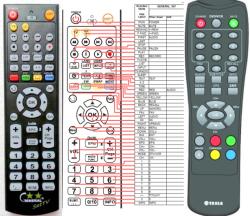 GENERAL TESLA DVB-T203 - telecomandă compatibilă de marcă General