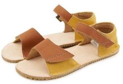 Vlnka Sandale barefoot din piele pentru copii Miri maro mărimi copii 27 (13-05070-27)