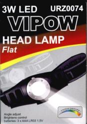 VIPOW Lanterna De Cap Led 3w Plata Vipow (urz0074)