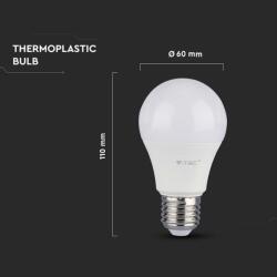 V-TAC Bec economic LED, SMD Samsung, model A58, soclu E27, 10.5W, 1055lm, 4000K, V-Tac, SKU-21178 (SKU-21178)