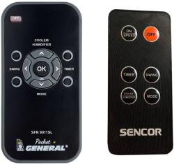 General SENCOR SFN9011SL - telecomandă pentru ventilator duplicat