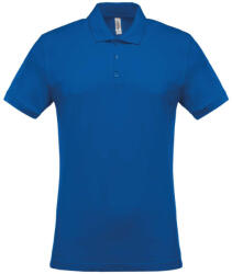 Kariban Férfi galléros piké póló, rövid ujjú, Kariban KA254, Light Royal Blue-S (ka254lro-s)