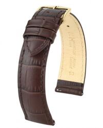 Hirsch Duke Sötétbarna óraszíj - 14mm / L -120/80mm