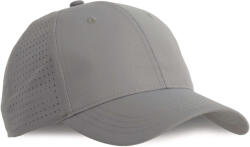 K-UP KP118 poliészter 6 paneles baseball sapka K-UP, Dark Cool Grey-U (kp118dcg-u)
