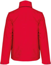 Kariban Uniszex levehető ujjú bélelt kabát, Kariban KA639, Red/Black-M (ka639re-bl-m)