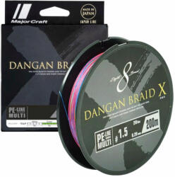 Major Craft DANGAN BRAID X 8X 200m #2.5 45lb Multicolor