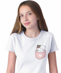  Zsebminta Lusta Cica - Gyerek Póló (986836)