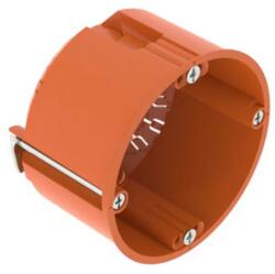 F-Tronic Gipszkarton szerelvénydoboz mély 1-es kerek 68mm-átmérő narancs műanyag csavarral E117