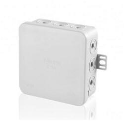 F-Tronic Kötődoboz falonkívüli 100mmx 100mmx 40mm szürke műanyag IP54 12 kábel/cső E114