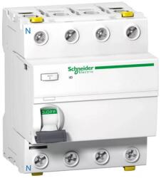 Schneider Electric Áram-védőkapcsoló (Fi- relé) analóg 4P 25A 30mA, A típus, 10kA Acti 9 ilD