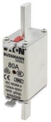 Eaton NH biztosítóbetét NH0 80A gL/gG 500V AC 120kA kombikijelző-kioldásjelzéssel Bussmann EATON
