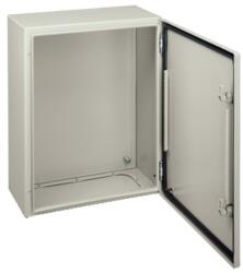 Schneider Electric Szekrény fali teli ajtós acél SZERELŐLAPPAL 400mm 300mmx 200mmx IP66 szürke Spacial CRN