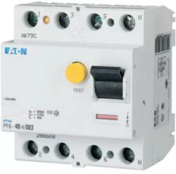 Eaton Áram-védőkapcsoló (Fi- relé) analóg 4P 40A 30mA, AC típus, 6kA