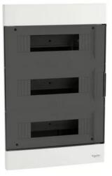 Schneider Electric Kiselosztó PE/N-sínnel 3x 12M süllyesztett fehér IP40 átlátszó teli ajtó EASY9 EU