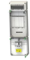 Csatári Plast 1/3F mérőszekrény 1xM63.80A +12M légkábeles 1-szintes 1M PVT 3075 Fm-SZ ÁK 12