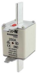 Eaton NH biztosítóbetét 250A gL/gG 500V AC 120kA kombikijelző-kioldásjelzéssel Bussmann EATON - villanyaszbolt - 3 919 Ft