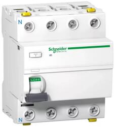 Schneider Electric Áram-védőkapcsoló (Fi- relé) analóg 4P 80A 30mA, A típus, 10kA Acti 9 ilD