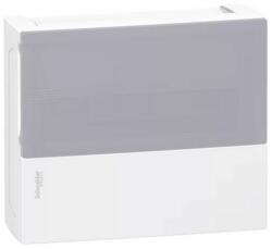 Schneider Electric Kiselosztó PE/N-sínnel műanyag 1x 12M falonkívüli fehér IP40 átlátszó ajtó Mini Pragma