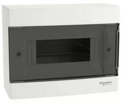 Schneider Electric Kiselosztó PE/N-sínnel 1x 8M falonkívüli fehér IP40 átlátszó teli ajtó EASY9 EU