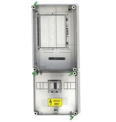 Csatári Plast 1/3F mérőszekrény 1xM63.80A földkábeles 1-szintes 1-mérőhely 1M PVT 3075 Fm-K
