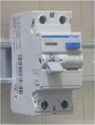 Hager CD Áram-védőkapcsoló (Fi- relé) analóg 2P 25A 30mA, AC típus, 6kA