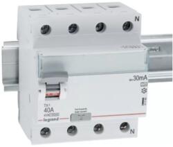 Legrand Áram-védőkapcsoló (Fi- relé) analóg 4P 40A 30mA, A típus, 10kA TX3