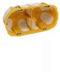 Kopos Gipszkarton szerelvénydoboz gumis 2-es ovális 138mmx 68mm x műanyag sárga csavarral KPL