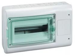 Schneider Electric Kiselosztó PE/N-sínnel 1-dugaljhellyel műanyag 1x 12M falonkívüli szürke IP65 Kaedra