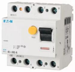 Eaton Áram-védőkapcsoló (Fi- relé) analóg 4P 40A 30mA, AC típus, 10kA