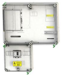 Csatári Plast 1/3F mérőszekrény 1xV63.80A légkábeles 1-szintes 1-mérőhely 2M PVT 6075 VFm-SZ