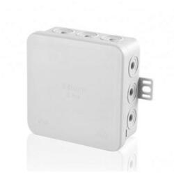 F-Tronic Kötődoboz falonkívüli 75mmx 75mmx 40mm szürke műanyag IP54 12 kábel/cső E125