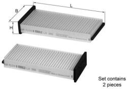 MAHLE Filtru, aer habitaclu MAHLE LA 366/S (LA 366/S)