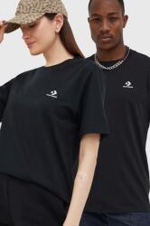Converse pamut póló fekete, sima - fekete M