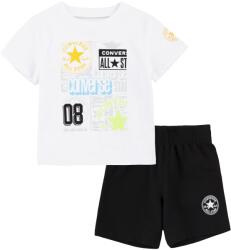 Converse logo aop ss tee + short set 86-92 cm | Gyermek | Melegítő szettek | Fehér | 6CC269-023