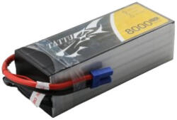 Tattu 8000mAh 22.2V 25C 6S1P Lipo akkumulátor csomag EC5-vel (TAA80006S25E5)