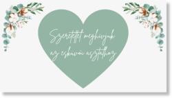 Personal Meghívó az esküvői asztalhoz - Mint Folk Válasszon mennyiséget: 61 db és több