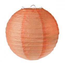 Santex Gömbölyű papír lampion 20 cm Szín: korall