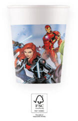Procos Papír poharak Marvel - Bosszúállók 200 ml 8 drb