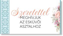 Personal Meghívó az esküvői asztalhoz - Rustic Válasszon mennyiséget: 1 db - 10 db