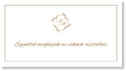 Personal Meghívó az esküvői asztalhoz - Golden Exquisite Válasszon mennyiséget: 1 db - 10 db