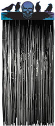 Amscan Parti függöny- Holografikus koponyák 99 cm x 235 cm