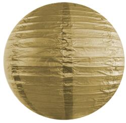 PartyDeco Kerek papír lampion - arany 35 cm