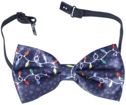 Guirca Férfi csokornyakkendő - karácsonyi motívum sötétkék