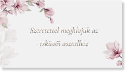 Personal Meghívó az esküvői asztalhoz - Magnólia Válasszon mennyiséget: 1 db - 10 db