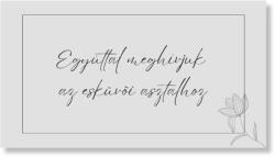 Personal Meghívó az esküvői asztalhoz - Elegant Válasszon mennyiséget: 1 db - 10 db