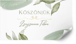 Personal Matrica esküvői süteményes dobozokra - Green & Gold Válasszon mennyiséget: 20 db - 40 db
