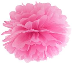 PartyDeco Pompom virág - rózsaszín 25 cm