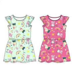 Setino Lány ruha - Peppa malac, zöld Méret - gyermek: 98